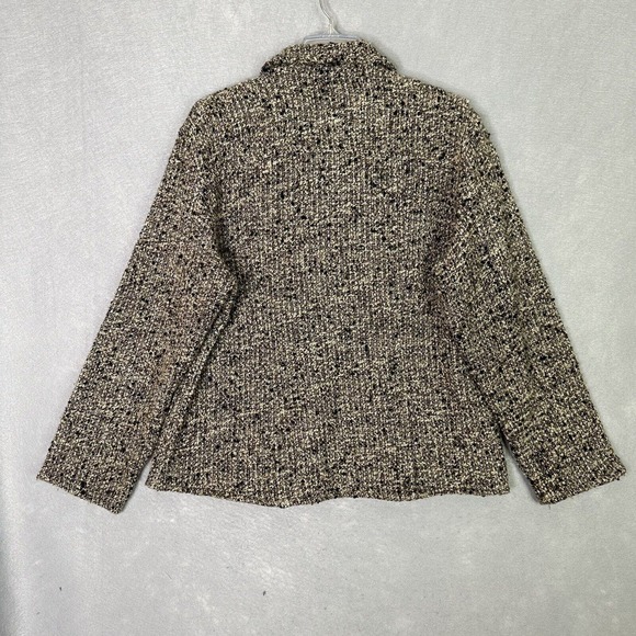 Chicos Sweater Jacket Women Sz 3 XL 16 Tweed Boucle Wool Mohair Blend Shacket - Picture 2 of 15